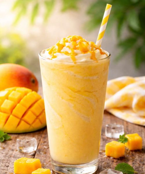 Mango-flavored Thick Milkshake Mango-flavored Thick Milkshake