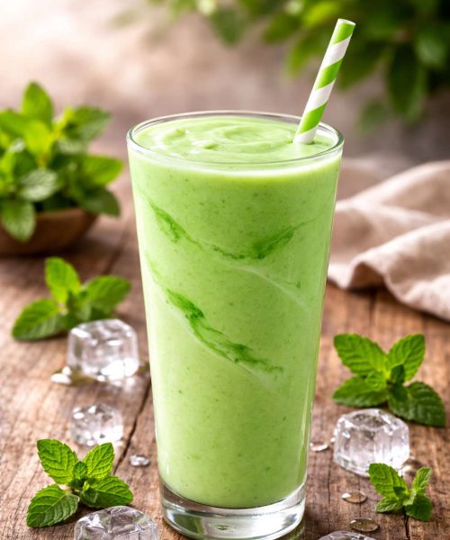 Mint-Flavored Thick Milkshake Mint-Flavored Thick Milkshake